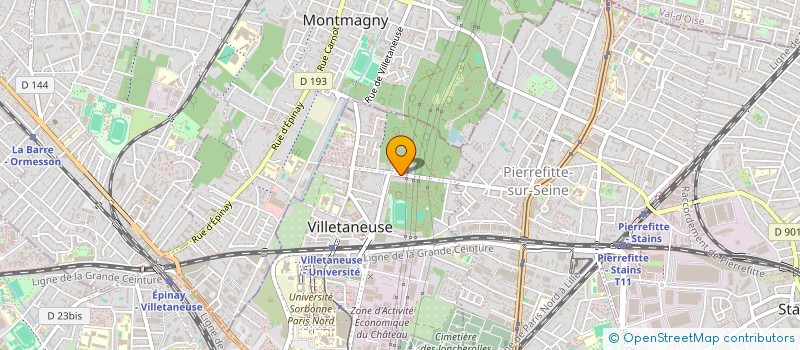 localisation de l'entreprise YUG IMMOBILIER à VILLETANEUSE