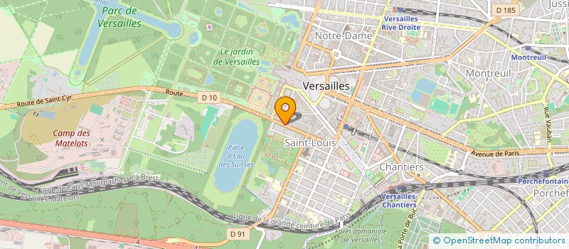 localisation de l'entreprise YUGURTHA à VERSAILLES