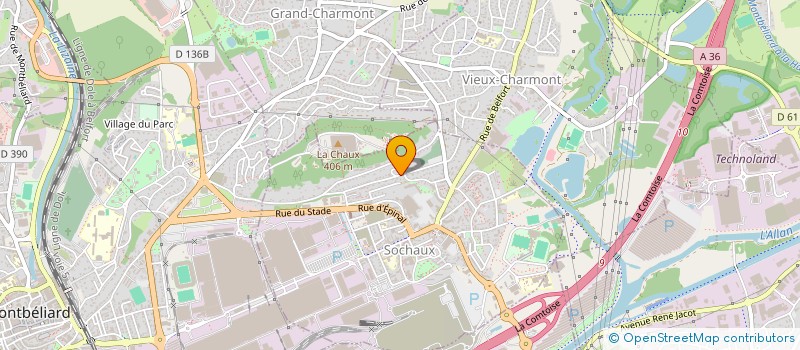 localisation de l'entreprise YUHUA SUSHI  SOCHAUX