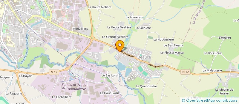 localisation de l'entreprise YUJ'KAYA STUDIO DE DANSE YOGA BIEN-ETRE  BEAUCE