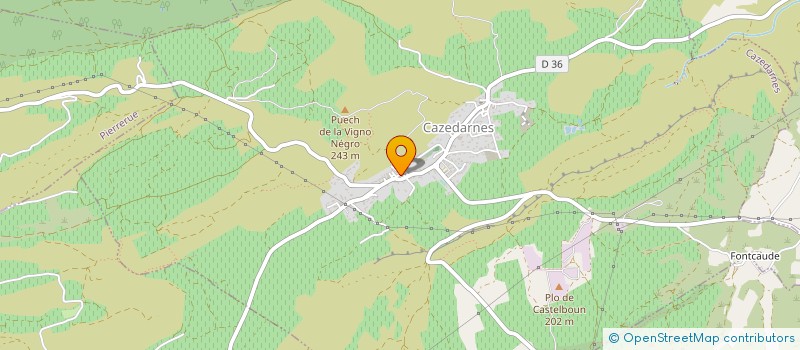 localisation de l'entreprise YUJMANASANA  CAZEDARNES