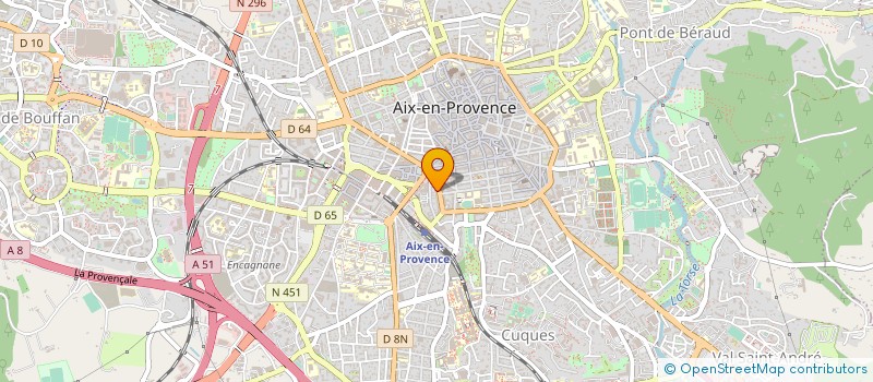 localisation de l'entreprise YUKI INVEST à AIX-EN-PROVENCE