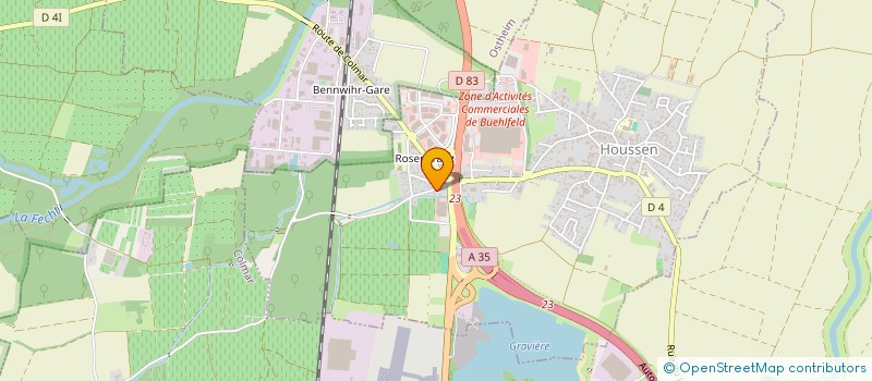 localisation de l'entreprise YUKSEL COUVERTURE  HOUSSEN