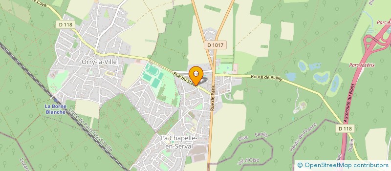 localisation de l'entreprise YUKSEL IMMO  LA CHAPELLE-EN-SERVAL