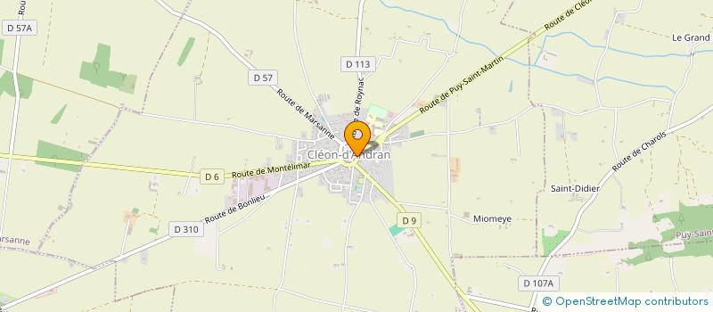 localisation de l'entreprise YUM'CAKE DESIGN  CLEON-D'ANDRAN