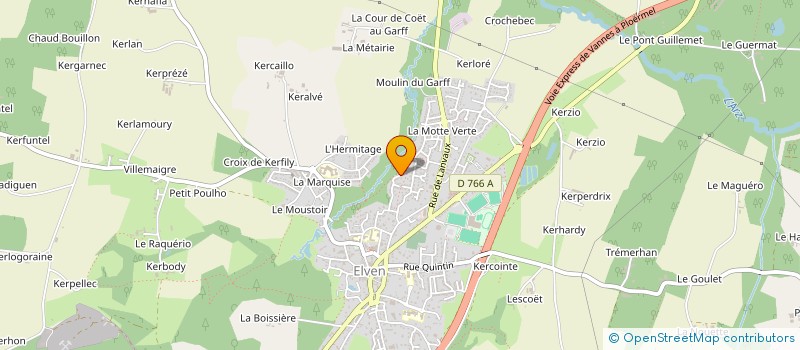 localisation de l'entreprise YUMA à ELVEN