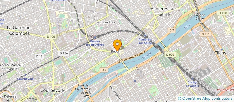 localisation de l'entreprise YUMA ET NAPA à COURBEVOIE