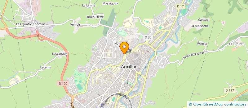 localisation de l'entreprise YUME CAFE à AURILLAC