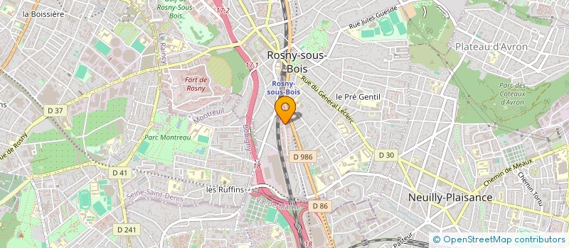 localisation de l'entreprise YUMEO VENTURES à ROSNY-SOUS-BOIS