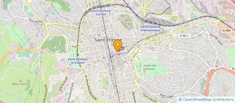 localisation de l'entreprise YUMI STUDIO à SAINT-ETIENNE