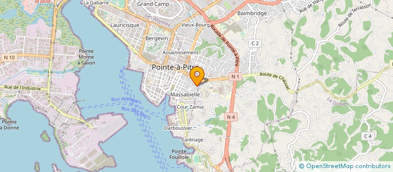 localisation de l'entreprise YUMINETTE 1 à POINTE-A-PITRE