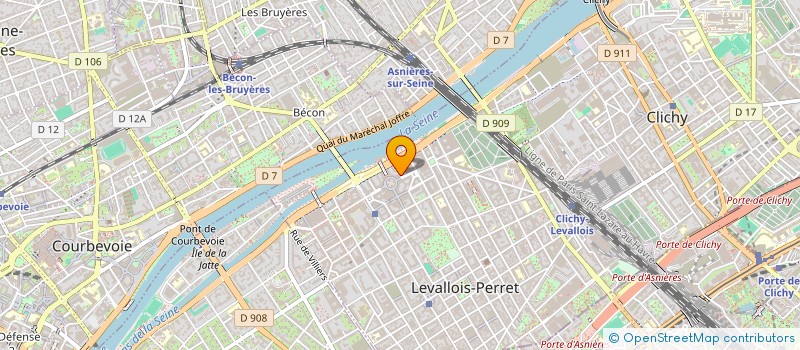 localisation de l'entreprise YUMY à LEVALLOIS-PERRET