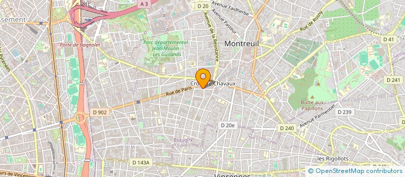localisation de l'entreprise YUN DA à MONTREUIL