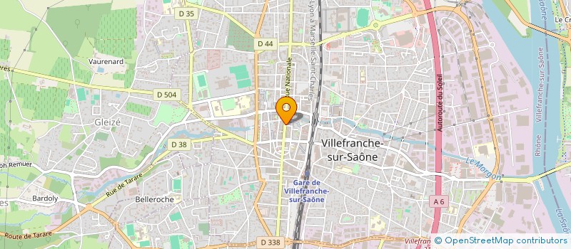 localisation de l'entreprise YUNA  VILLEFRANCHE-SUR-SAONE