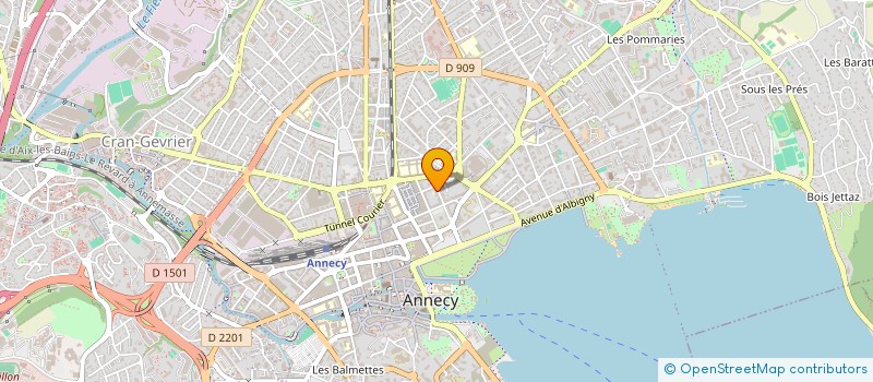 localisation de l'entreprise YUNA FORMATIONS à ANNECY