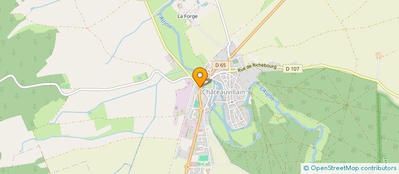 localisation de l'entreprise YUNG PLOMBERIE CHAUFFAGE à CHATEAUVILLAIN