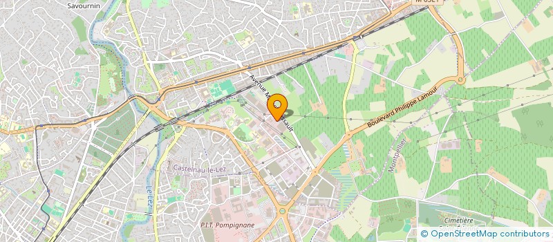 localisation de l'entreprise YUNITEK à CASTELNAU-LE-LEZ