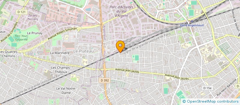 localisation de l'entreprise YUPERF  ARGENTEUIL