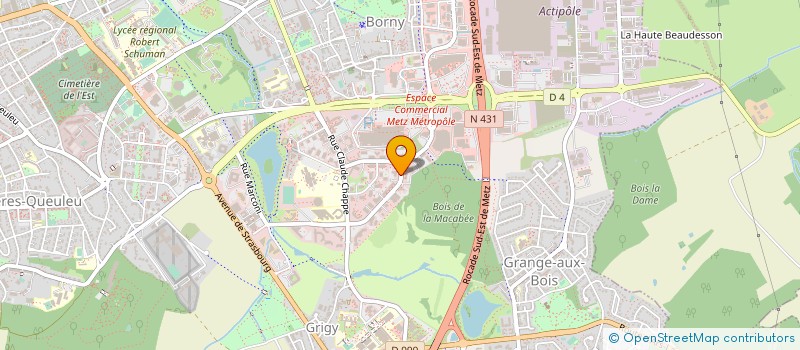 localisation de l'entreprise YUPULSE à METZ