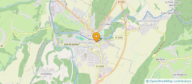 localisation de l'entreprise YURI SUDANTSKY  ENTRE-DEUX-GUIERS