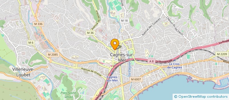 localisation de l'entreprise YURI SUSHI  CAGNES-SUR-MER