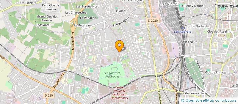 localisation de l'entreprise YURIKO à ORLEANS