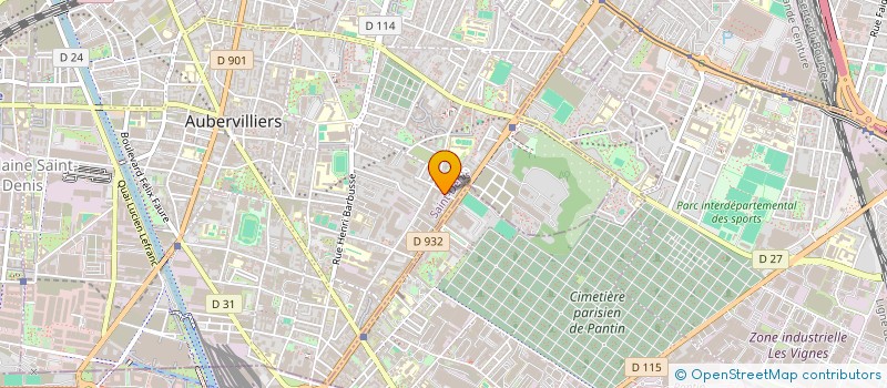 localisation de l'entreprise YUSNAI ENTREPRISE  AUBERVILLIERS