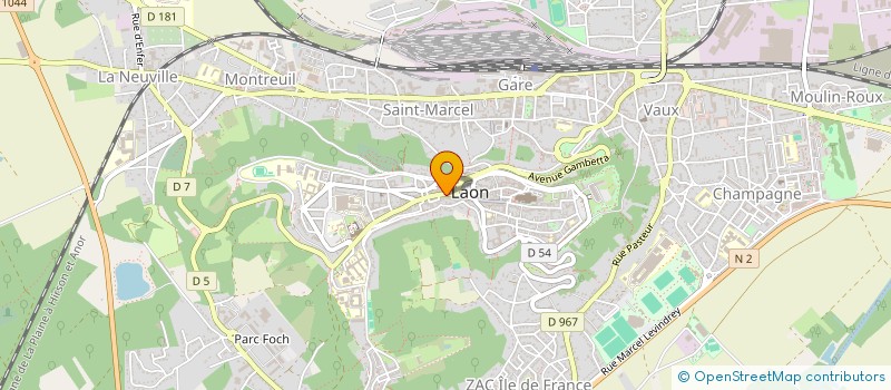 localisation de l'entreprise YUSS ET BASTIEN à LAON