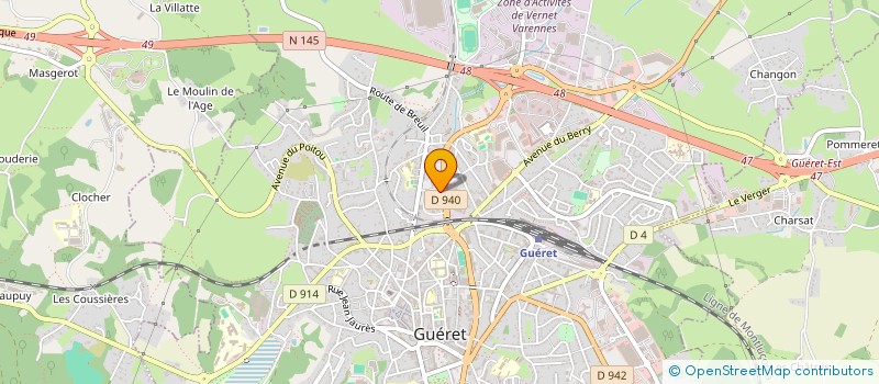 localisation de l'entreprise YUSUF BOIS  GUERET