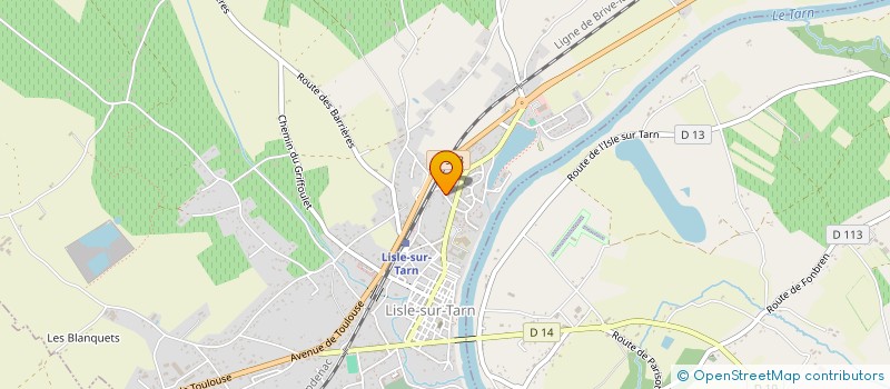 localisation de l'entreprise YUVA à LISLE-SUR-TARN