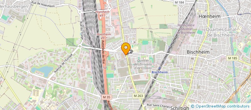 localisation de l'entreprise YUVAM à BISCHHEIM