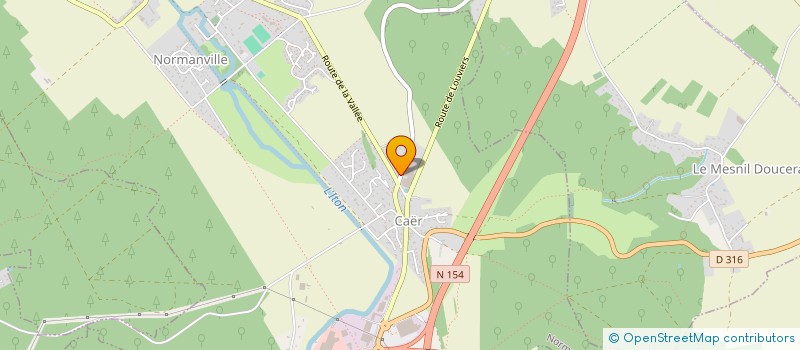 localisation de l'entreprise YUVAM  NORMANVILLE