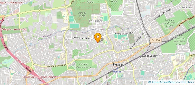 localisation de l'entreprise YUZI'FIBRE à PESSAC