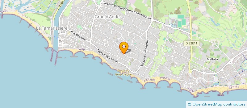 localisation de l'entreprise YUZU  AGDE