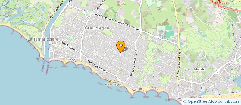 localisation de l'entreprise YUZU II  AGDE