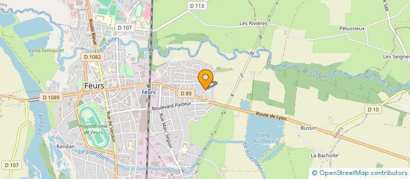 localisation de l'entreprise YV ZINGUERIE  FEURS