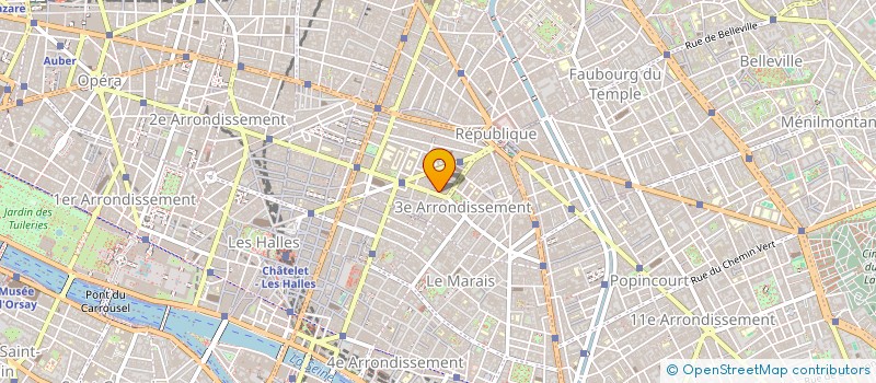 localisation de l'entreprise YVA ALPHA à PARIS