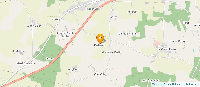 localisation de l'entreprise YVAL  LANGUIDIC