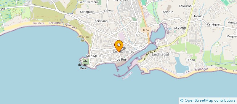 localisation de l'entreprise YVALEX  GUILVINEC