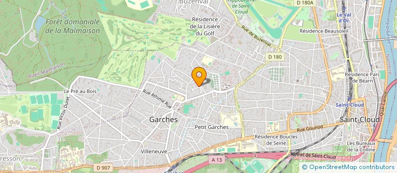 localisation de l'entreprise YVALOU à GARCHES