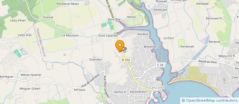 localisation de l'entreprise YVAN BRIEN  PLOBANNALEC-LESCONIL