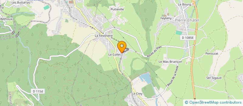 localisation de l'entreprise YVAN ETIENNE MUSIQUE  PIERRE-CHATEL