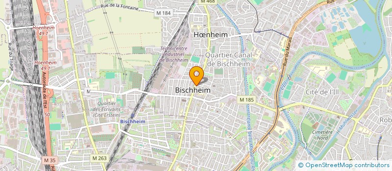 localisation de l'entreprise YVAN FRUITS LEGUMES ET FLEURS  BISCHHEIM