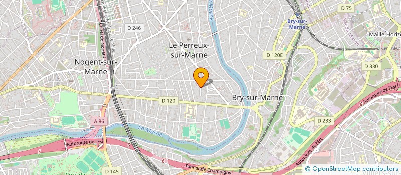 localisation de l'entreprise YVAN MICHEL  LE PERREUX-SUR-MARNE