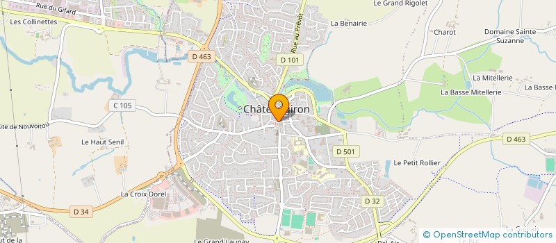 localisation de l'entreprise YVANEZ  CHATEAUGIRON