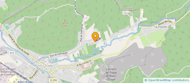 localisation de l'entreprise YVANNA  RAON-L'ETAPE