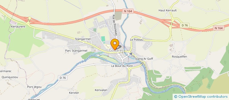 localisation de l'entreprise YVANNE à GOUAREC