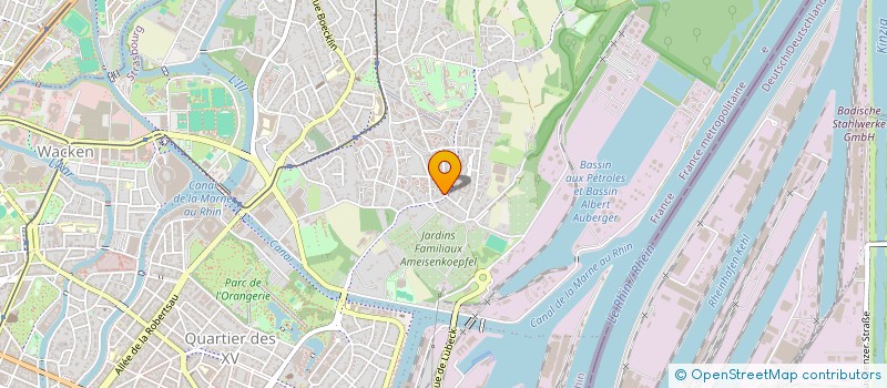 localisation de l'entreprise YVANTIS à STRASBOURG