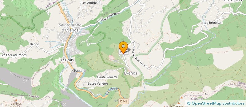 localisation de l'entreprise YVARS BONNY  EVENOS