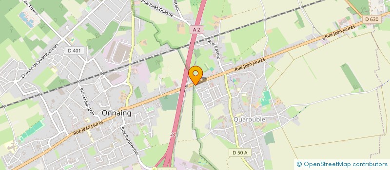 localisation de l'entreprise YVART PERE ET FILS  QUAROUBLE